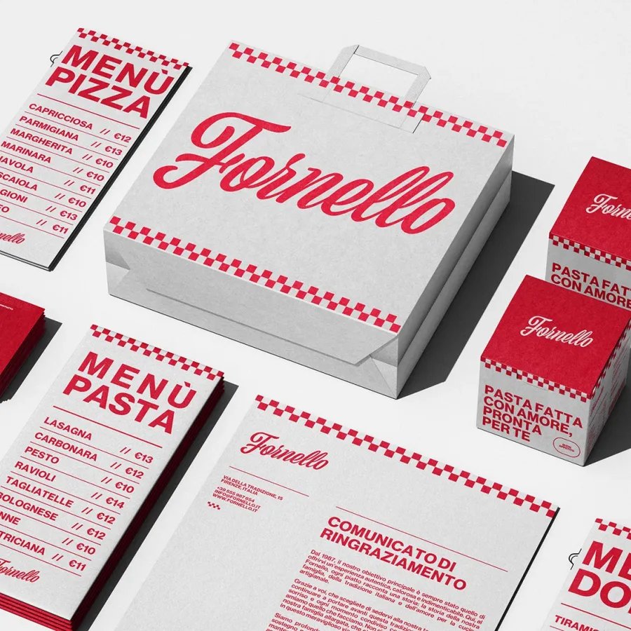 Minimalist Bakery Branding for Fornello Identity System