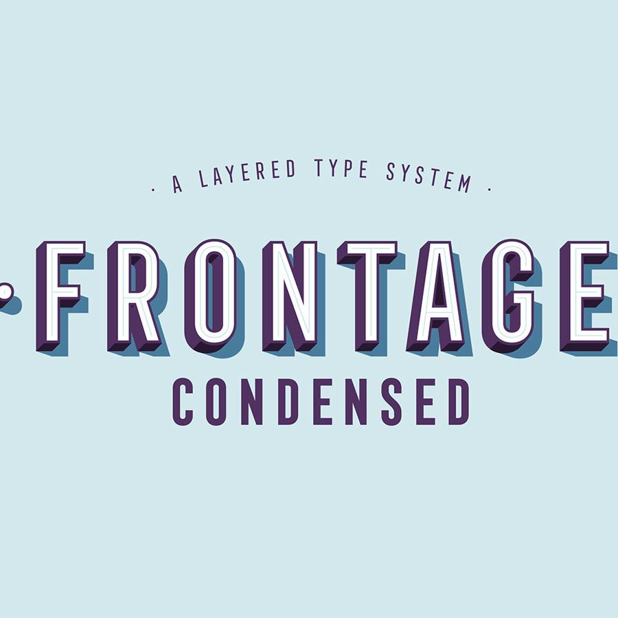 Frontage Condensed Typeface Design