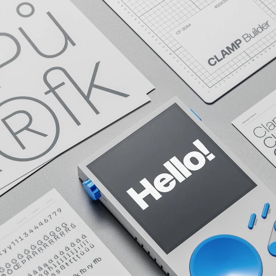 TypeFoundry Studio Crafts Heavy Display Typography for Clamp