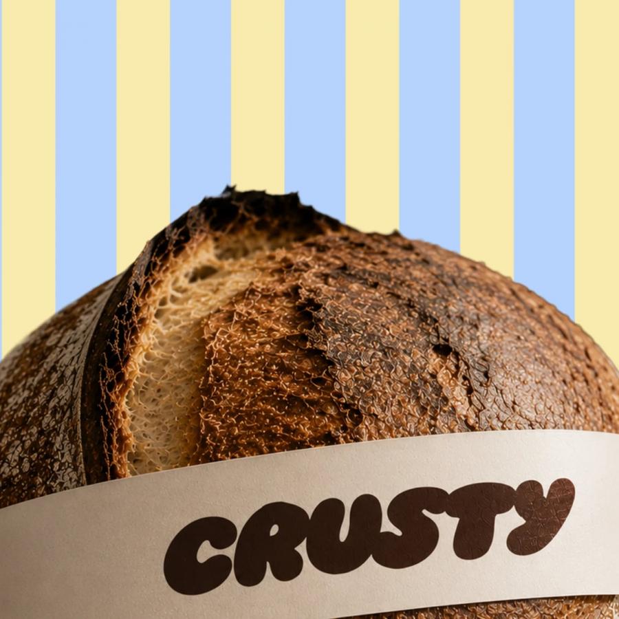 Alona Avrash Designs Bold Bakery Branding for Crusty