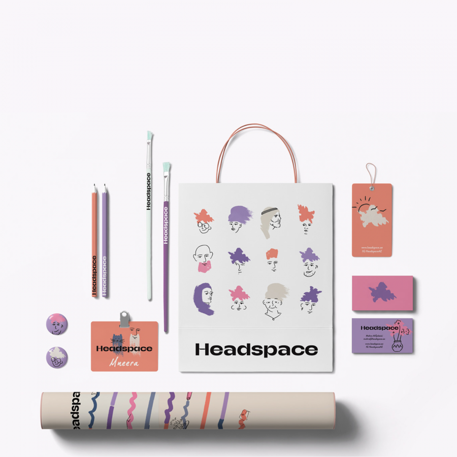 Unleashing Creativity: Headspace's Unique Art Supply Branding