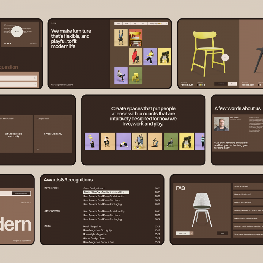 Eco-Conscious and Innovative Web Design of Noho.co