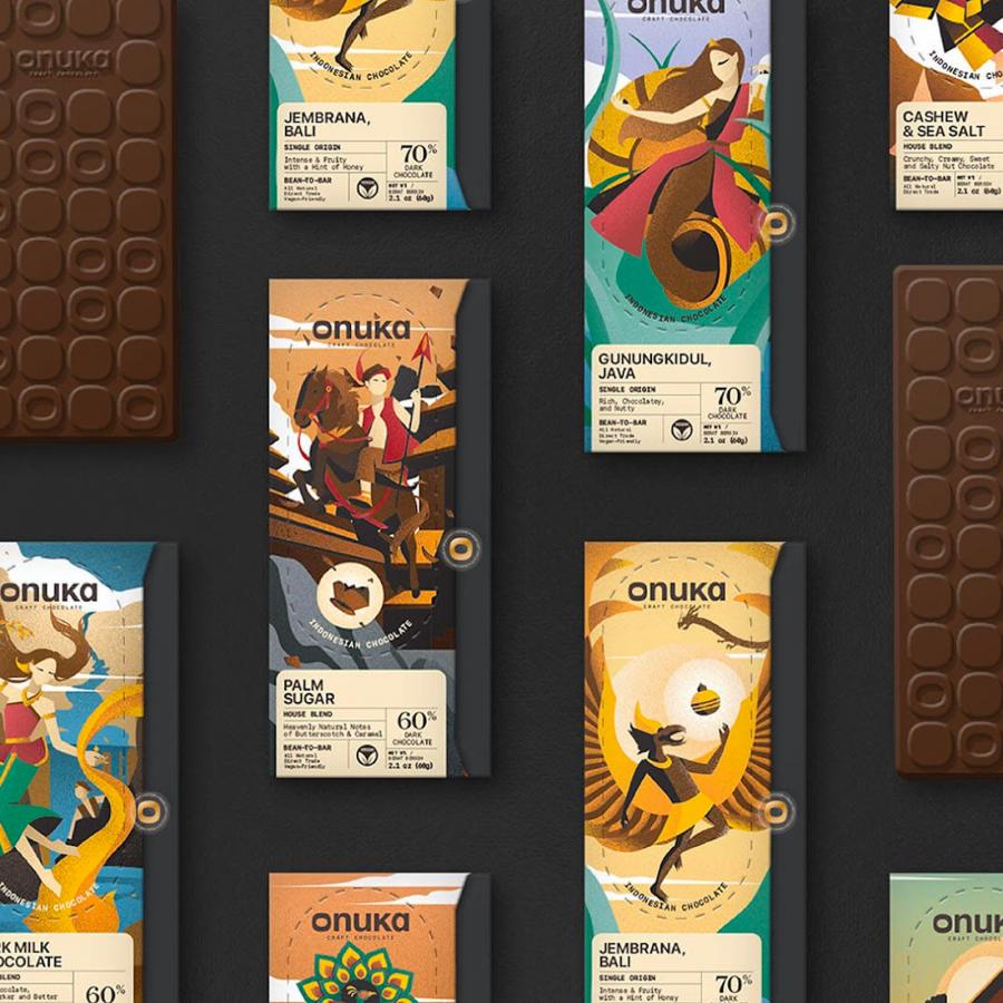 Crafting Nature's Delight: Packaging Design and Branding for Onuka Chocolate