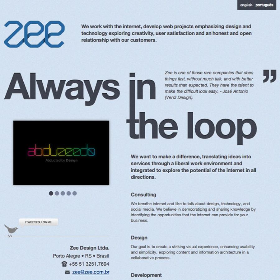 Web Design Process: Zee Site