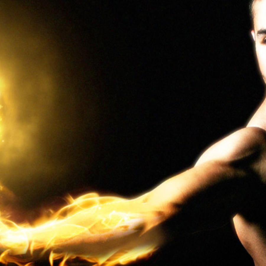 Torch Man in Pixelmator